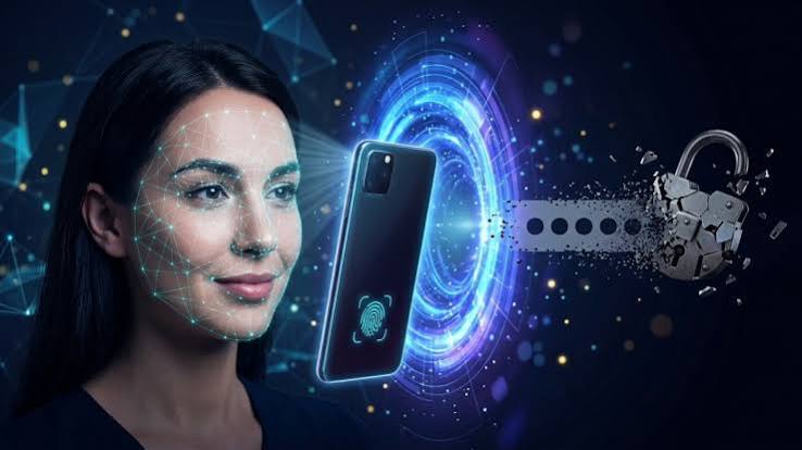 Autenticação biológica em smartphone