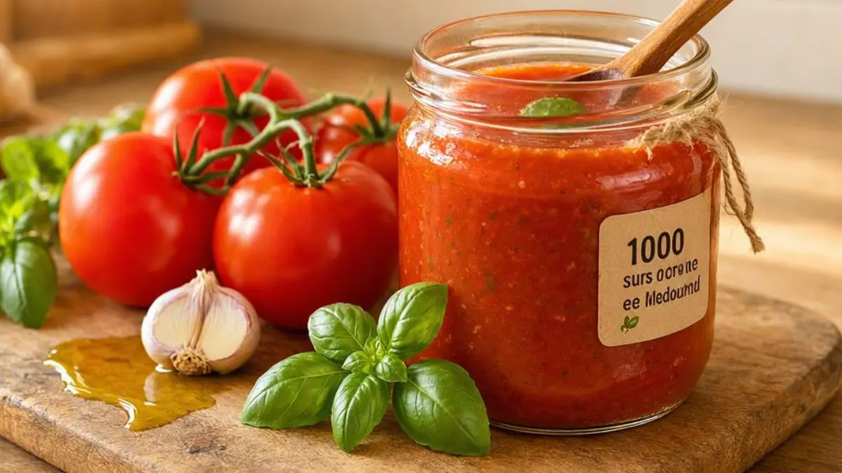 Molho de Tomate Natural e Rústico